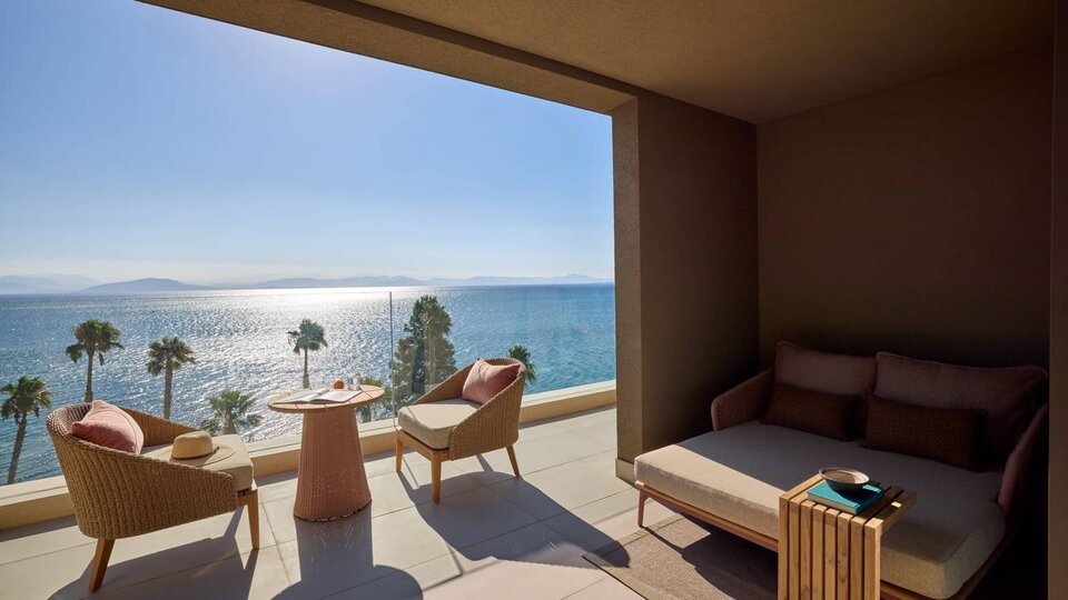Tiara Holidays - Avali Mar-Bella - Rooftop Deluxe Double Room Front Sea View - terasa